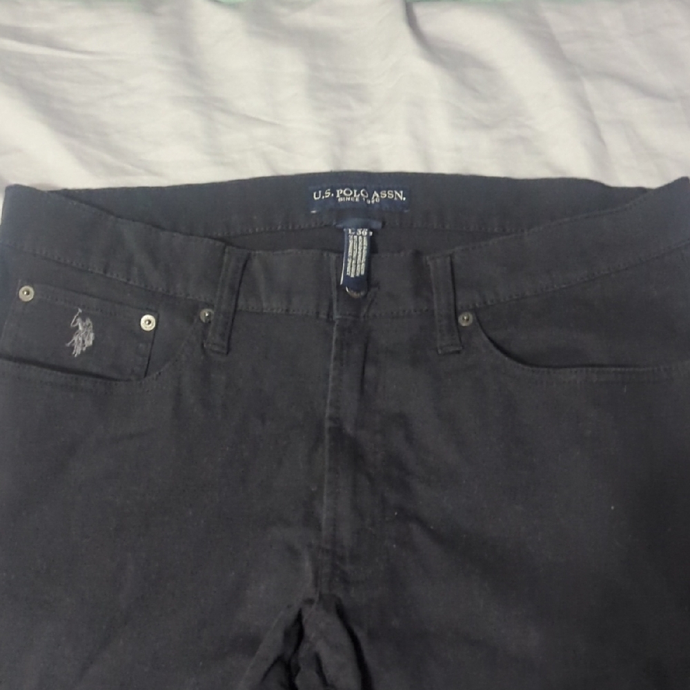 U.S. Polo Assn. Black Straight-Cut Jeans